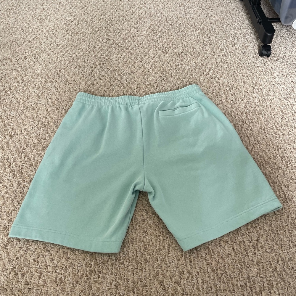 Lacoste Men’s Regular Fit Fleece Shorts – Aqua | Size Large | 8” Inseam - Picture 14 of 16